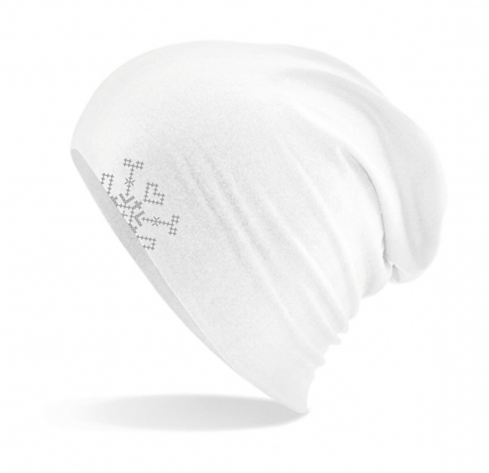 Puuvillane müts Muhu, valge