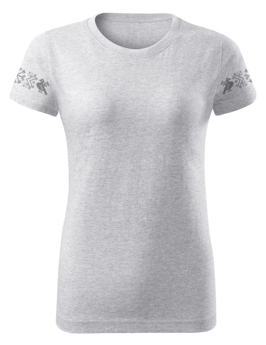 Naiste T-särk Muhu, helehall