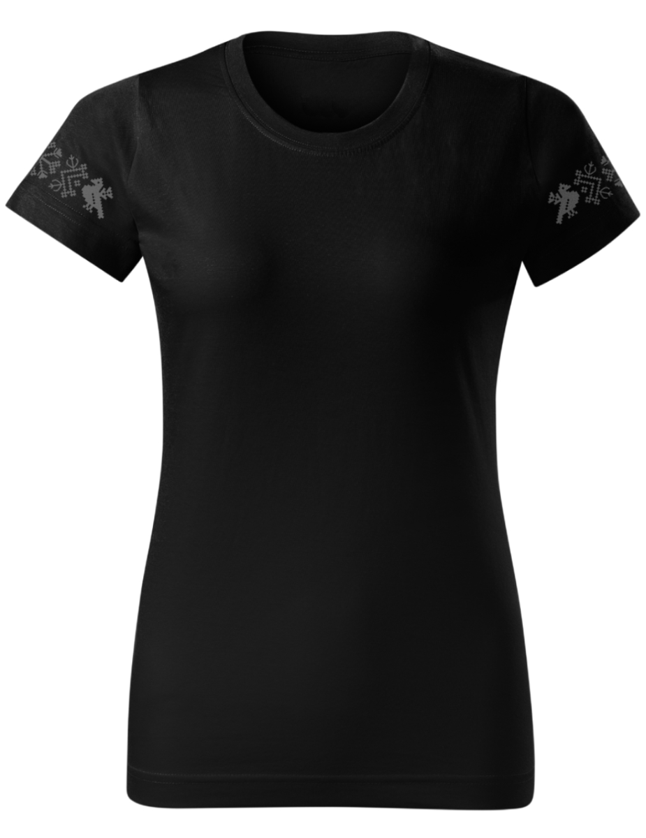 Naiste T-särk Muhu, must