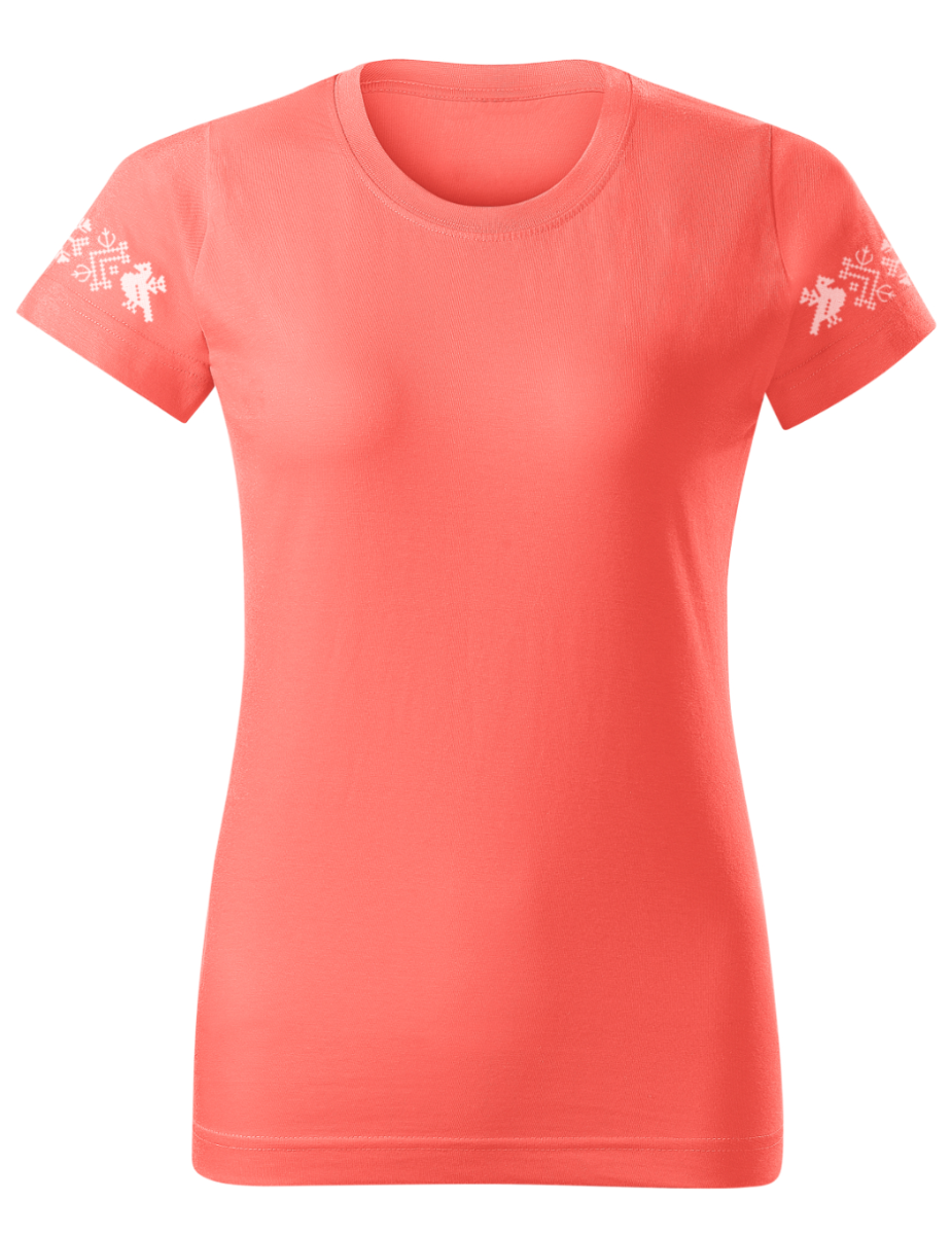 Naiste T-särk Muhu, korall