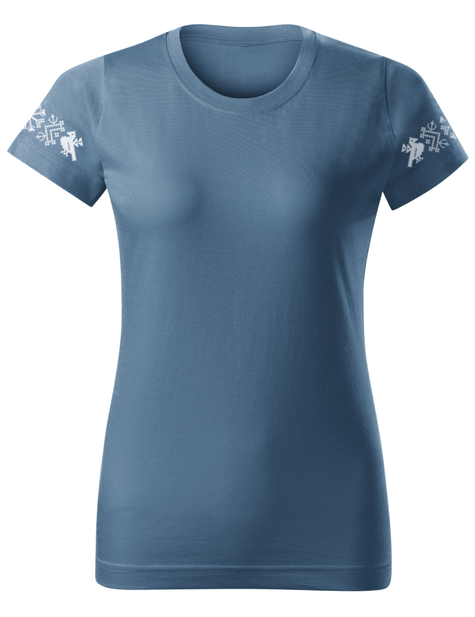 Naiste T-särk Muhu, denim