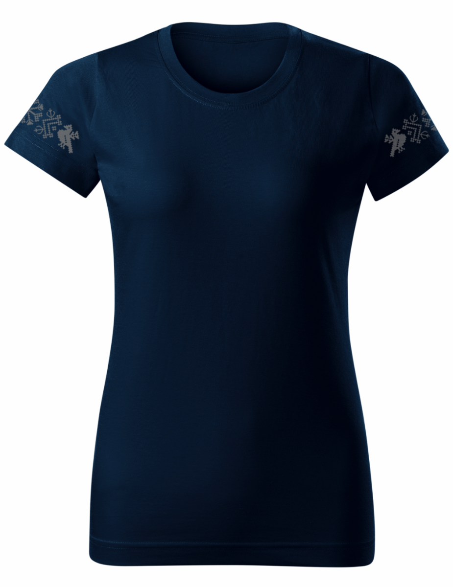 Naiste T-särk Muhu, tumesinine