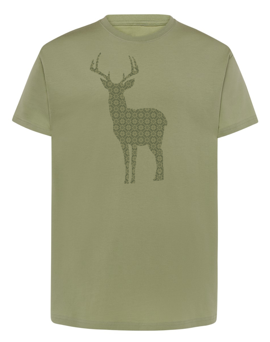 Unisex T-särk Hirv, oliiv