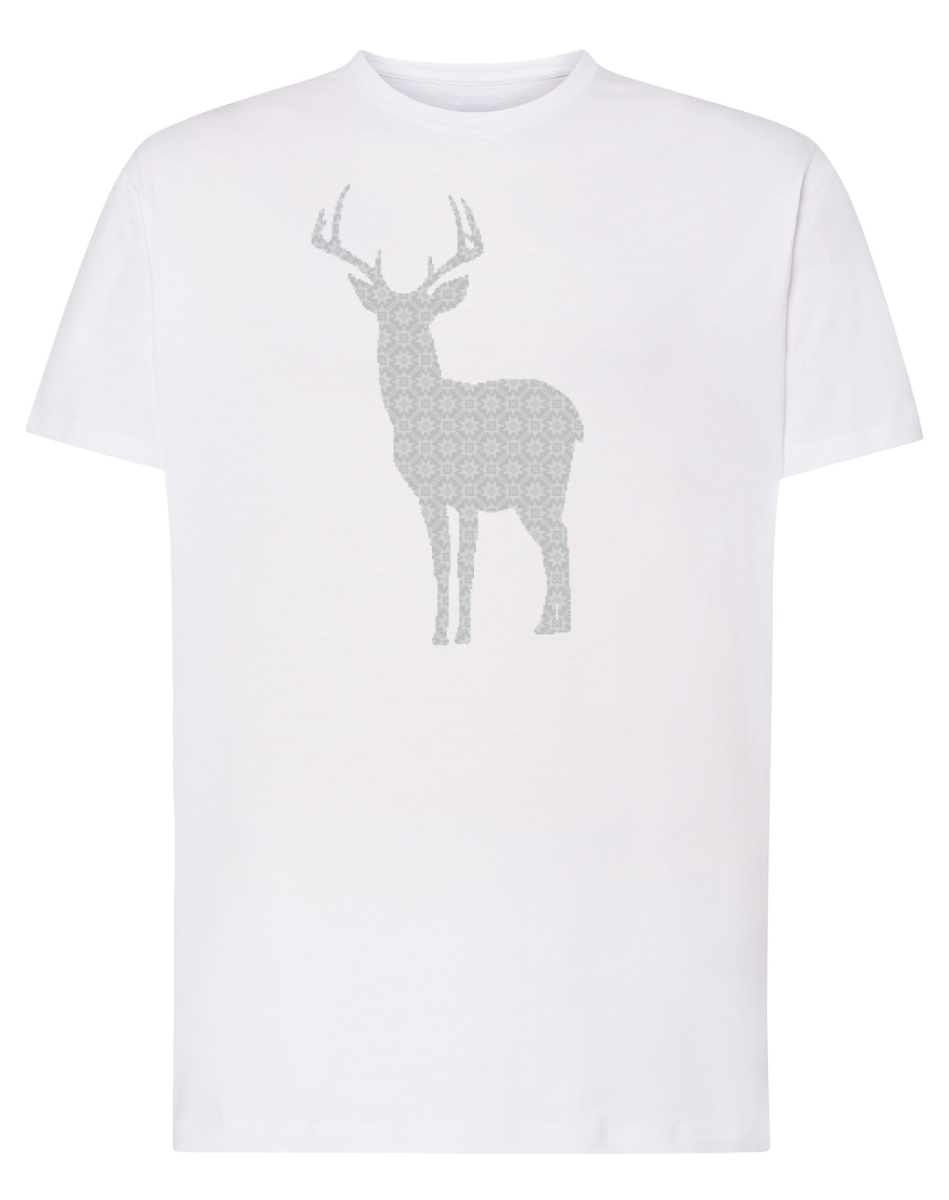 Unisex T-särk Hirv, Valge